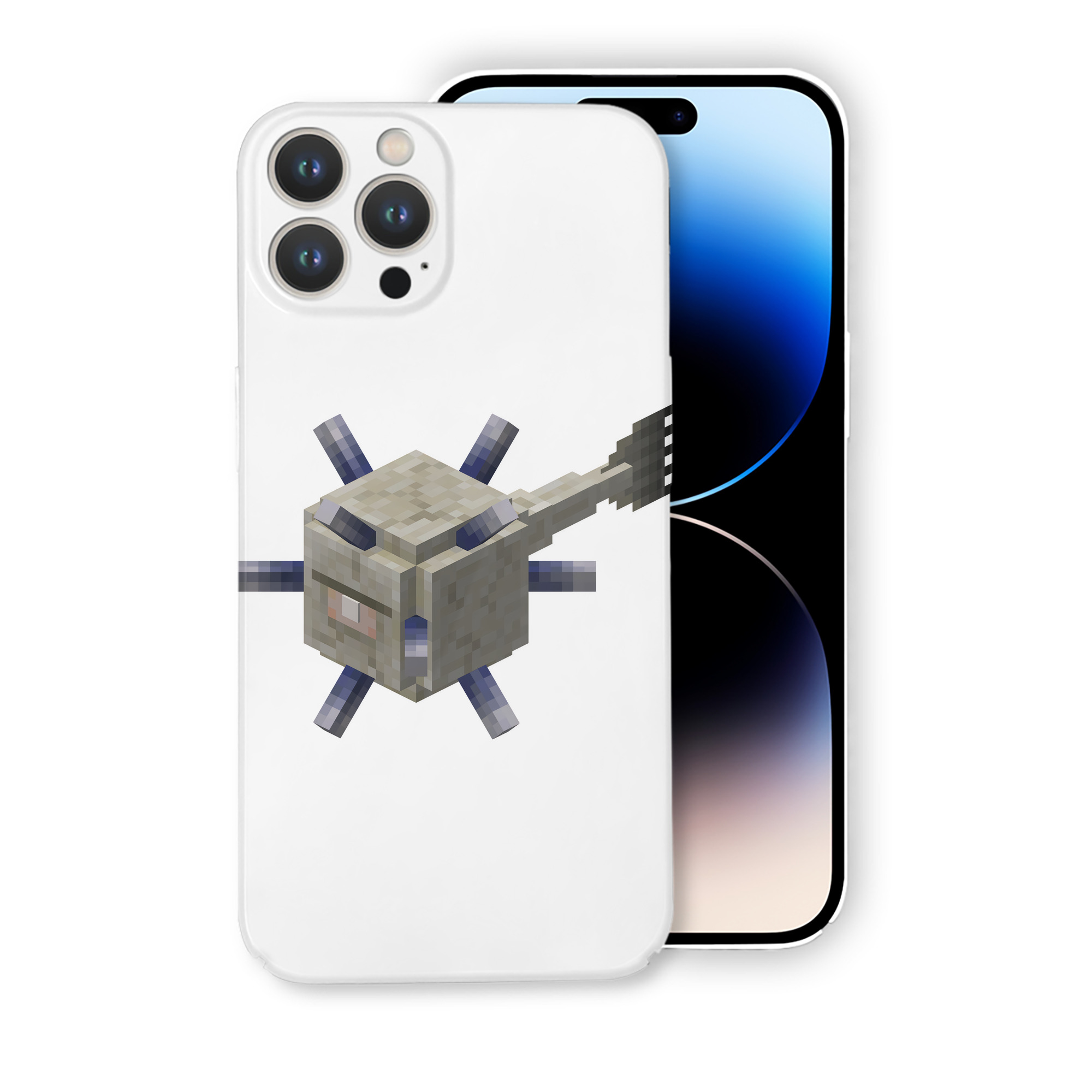（画像用） マインクラフト ブロックの世界 Minecraft MC Block world 【iPhone 14シリーズ対応】ハードケース